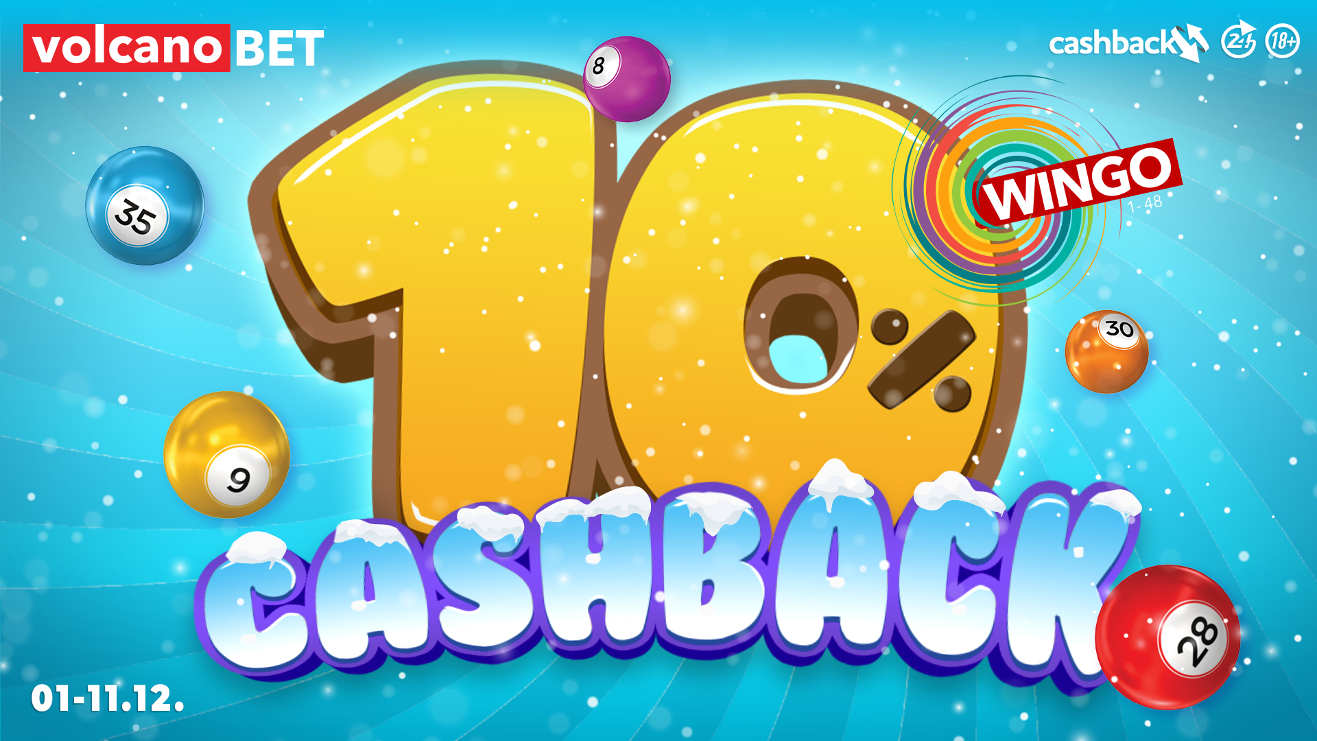 Wingo CashBack Decembar Promo volcano