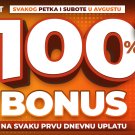 100% bonus na depozit