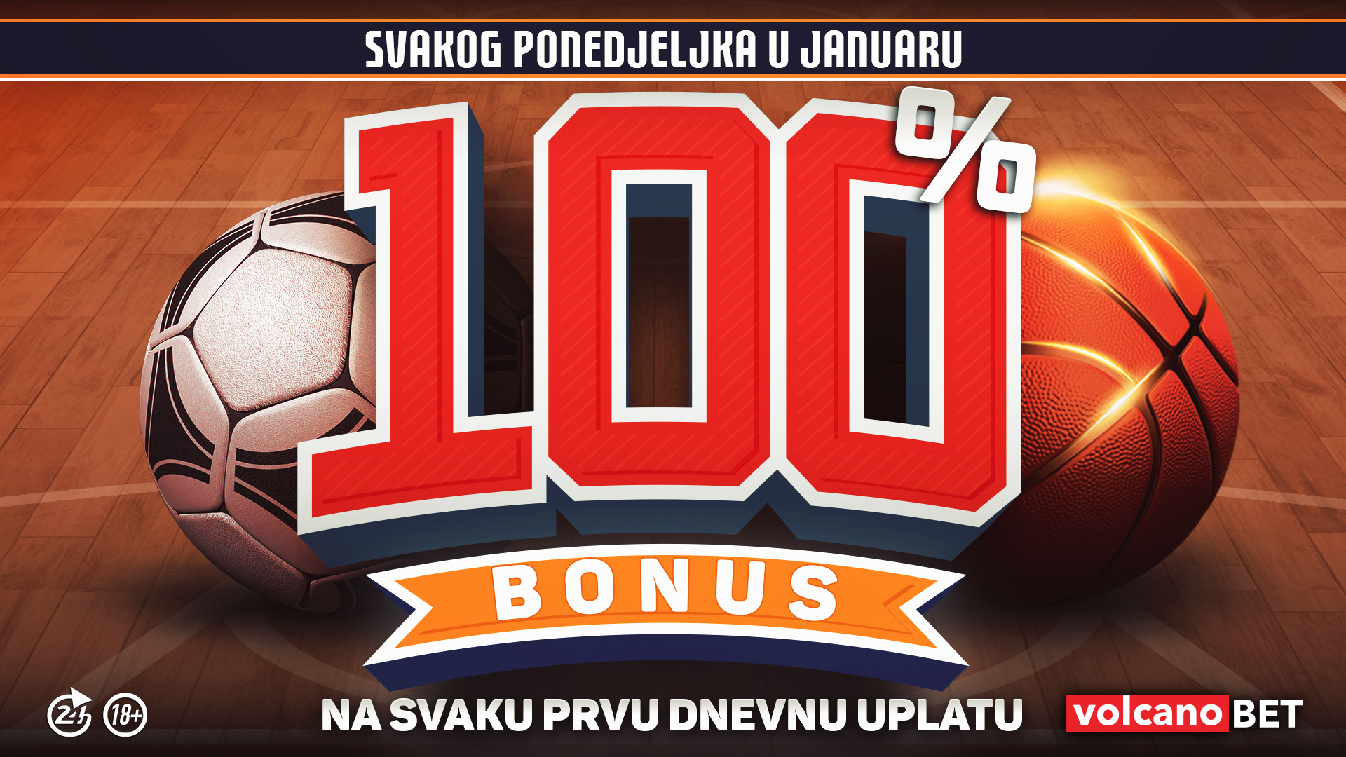 100% bonus na depozit Januar